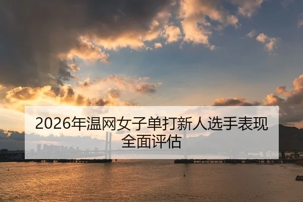 2026年温网女子单打新人选手表现全面评估